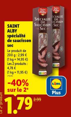 SAINT ALBY spécialité de saucisson sec