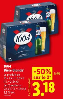 1664 BIÈRE BLONDE