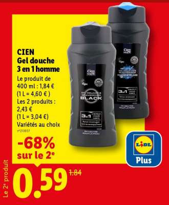 CIEN Gel douche 3 en 1 homme
