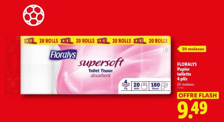 FLORALYS Papier toilette 4 plis