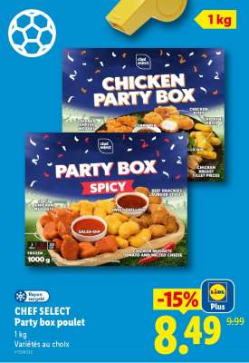 CHEF SELECT Party box poulet