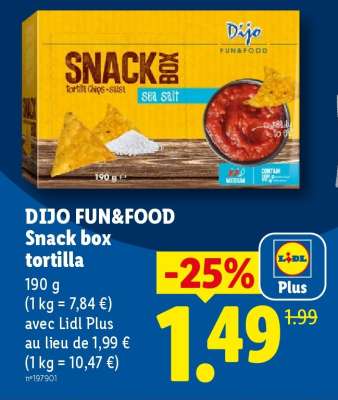 DIJO FUN&FOOD Snack box tortilla