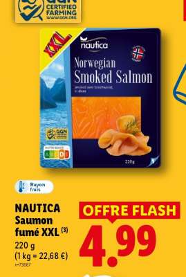 NAUTICA Saumon fumé XXL