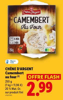 CHÈNE D'ARGENT Camembert au four