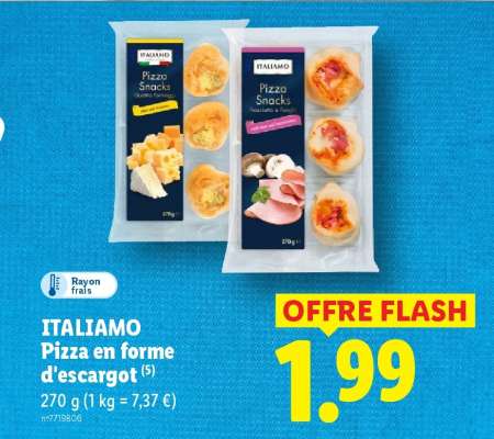 ITALIAMO Pizza en forme d'escargot