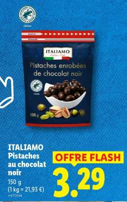 ITALIAMO Pistaches au chocolat noir