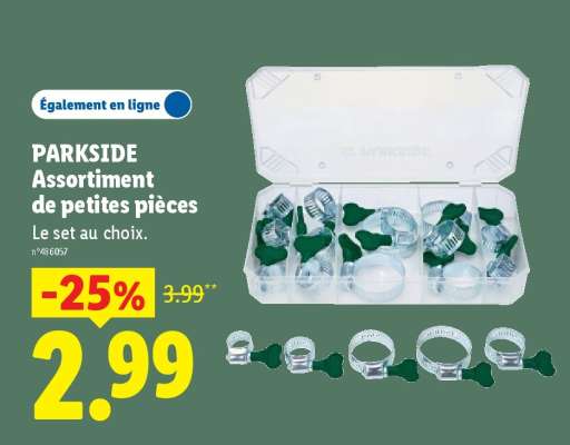 Parkside Assortiment de petites pièces
