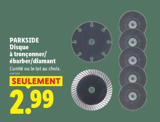 PARKSIDE Disque à tronçonner/ébarber/diamant