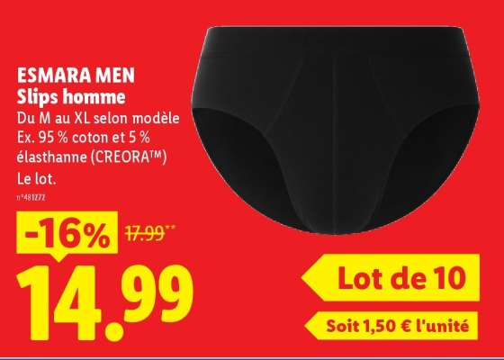 ESMARA MEN Slips homme
