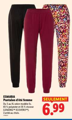 ESMARA Pantalon d'été femme