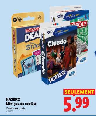 HASBRO Mini jeu de société