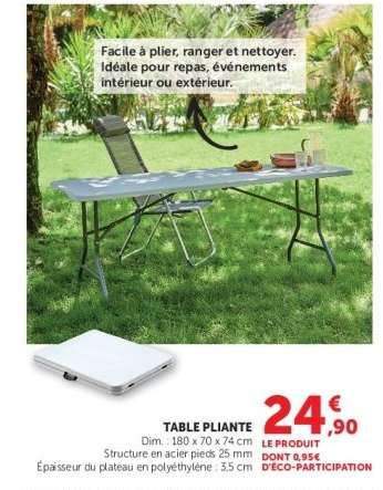 TABLE PLIANTE