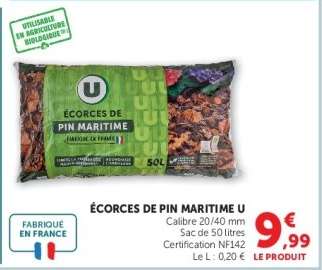 Écorces de Pin Maritime U