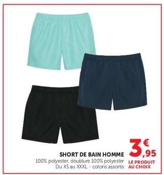 Short de bain homme
