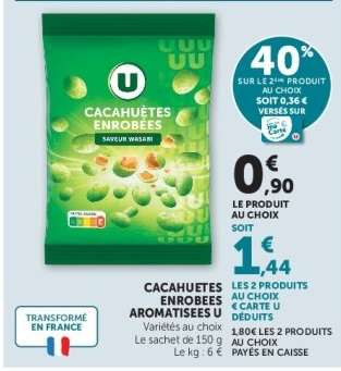 CACAHUÈTES ENROBÉES AROMATISÉES U