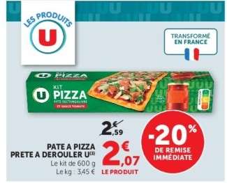 PATE A PIZZA PRETE A DEROULEUR U