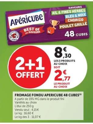 FROMAGE FONDU APERICUBE 48 CUBES