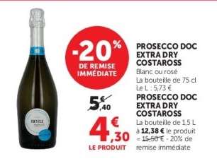 PROSECCO DOC EXTRA DRY COSTAROSS