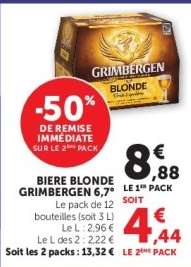 BIERE BLONDE GRIMBERGEN 6,7°