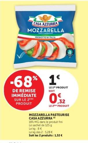 Mozzarella Pasteurisée Casa Azzurra