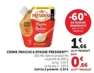 Crème Fraîche Épaisse Président