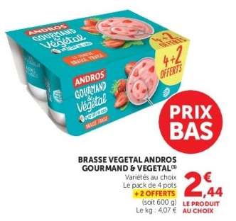BRASSE VEGETAL ANDROS GOURMAND & VEGETAL