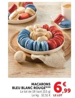 MACARONS BLEU BLANC ROUGE