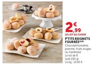 PTITS BEIGNETS FOURRÉS