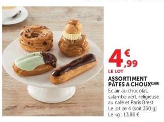 Assortiment Pâtes à Choux