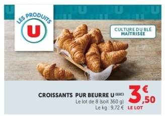 CROISSANTS PUR BEURRE U