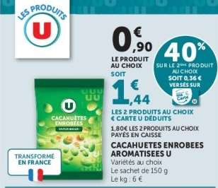 CACAHUÈTES ENROBÉES AROMATISÉES U