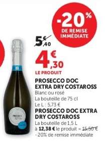 PROSECCO DOC EXTRA DRY COSTAROSS