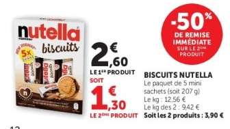 Biscuits Nutella