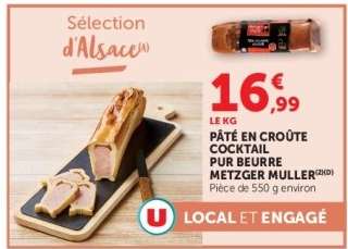 Pâté en croûte cocktail pur beurre Metzger Muller