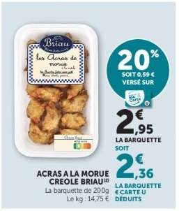 ACRAS A LA MORUE CREOLE BRIAU