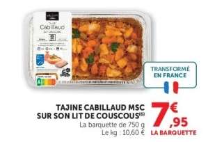 TAJINE CABILLAUD MSC SUR SON LIT DE COUSCOUS
