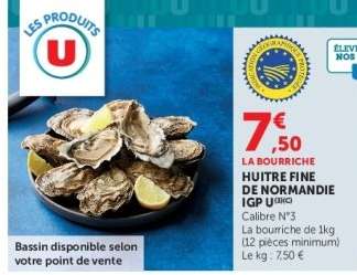 HUITRE FINE DE NORMANDIE IGP