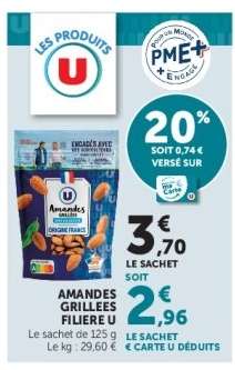 AMANDES GRILLÉES FILIÈRE U