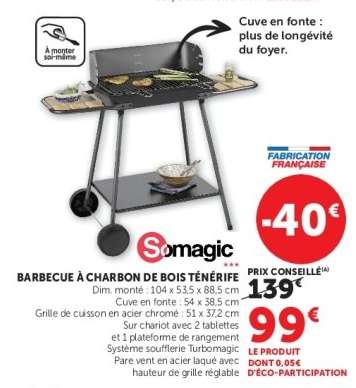 Barbecue à Charbon de Bois Ténérife