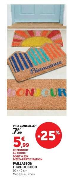PAILLASSON FIBRE DE COCO
