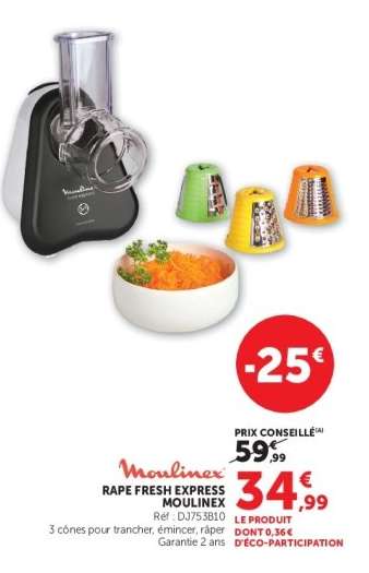 RAPE FRESH EXPRESS MOULINEX