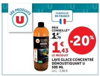 LAVE GLACE CONCENTRÉ DÉMOUSTIQUANT U 500 ML