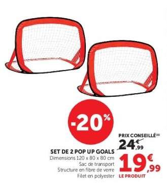 SET DE 2 POP UP GOALS