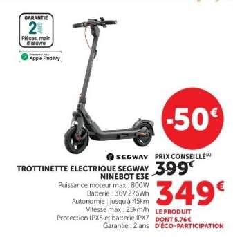 Trottinette Electrique Segway Ninebot E3E