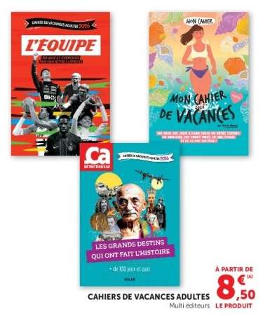 Cahiers de Vacances Adultes