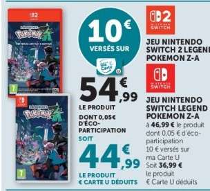 JEU NINTENDO SWITCH 2 LEGEND POKEMON Z-A