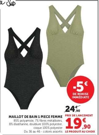 Maillot de bain 1 pièce femme
