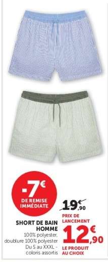 Short de bain homme