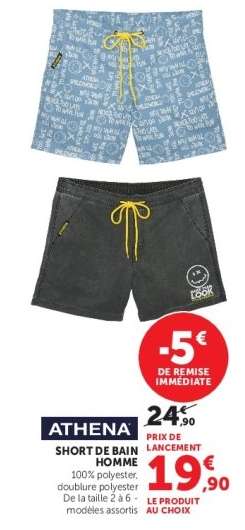 ATHENA SHORT DE BAIN HOMME