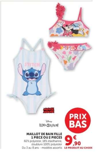 Maillot de bain fille 1 pièce ou 2 pièces
